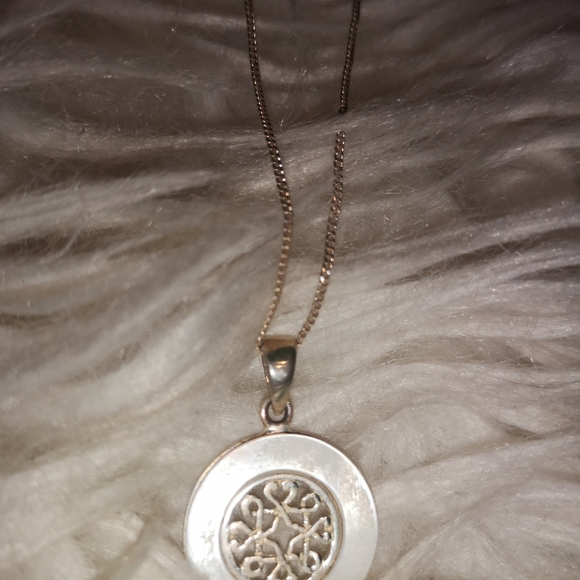 Vintage Pearl white and silver necklace - Picture 3 of 12